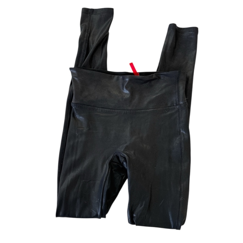 SPANX Shiny Black Leggings